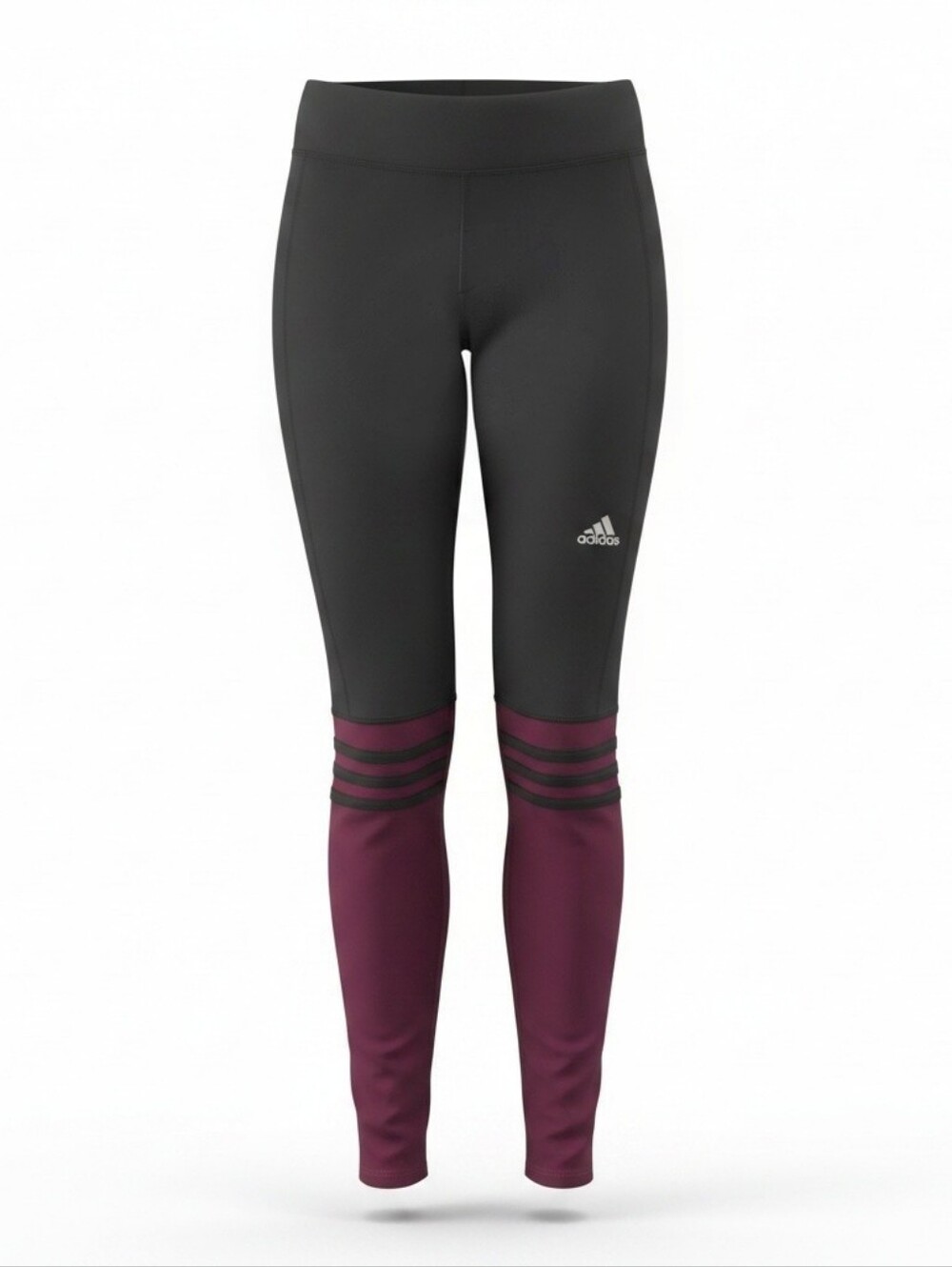 Adidas Response Women's Black and Plum Performance Leggings Size Small